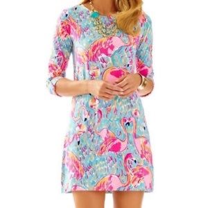Lilly Pulitzer Flamingo Peel N Eat Linden Dress